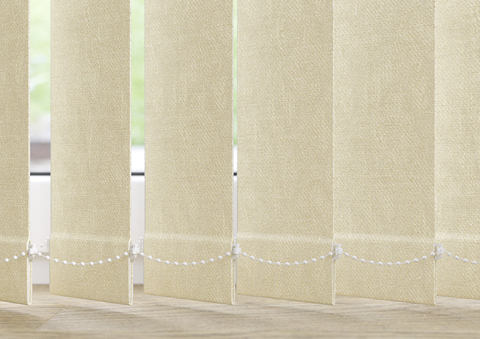 Perla, Powder White - Vertical Blind Slats - Image 3